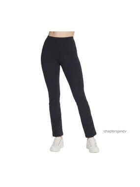 Skechers Womens GO Walk Joy Pant Nylon Spandex Boot Cut High Rise